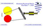 Alternating Reciprocal Motion Simulation