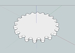 Circular Gear Draw for SketchUp
