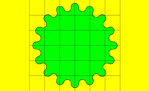 Circular Teeth Gear Draw