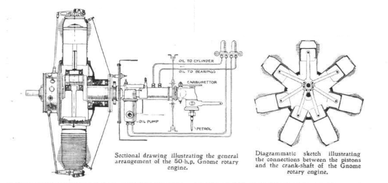Gnome Rotary Engine Section
